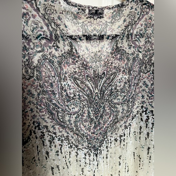 🩶 a.n.a. Sheer Paisley Blouse - Picture 8 of 13